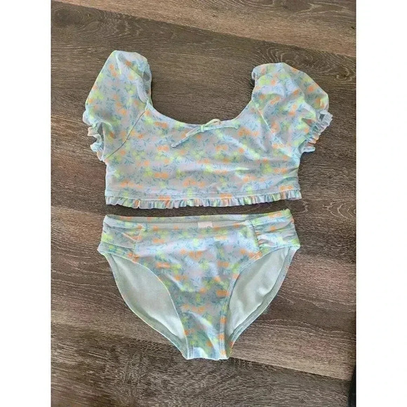 Cat & Jack Other - Cat & Jack girls flower 2 piece swim suit size xl #5